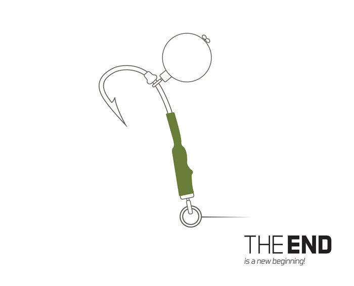 Delphin THE END Obratlík Ronnie #9 + gumový stoper /10+20 ks