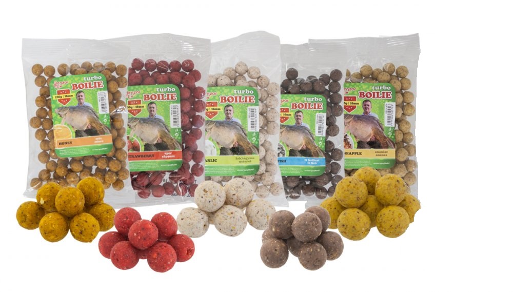 Benzar Mix Turbo Boilies Rybí moučka 16mm/250g