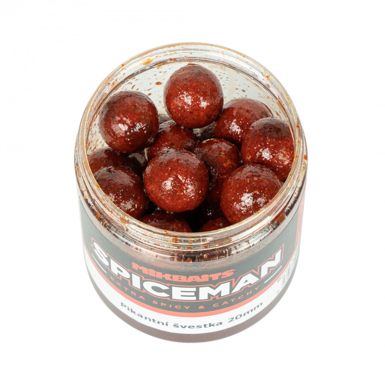 Mikbaits Spiceman boilie v dipu Pikantní švestka 24mm/250ml