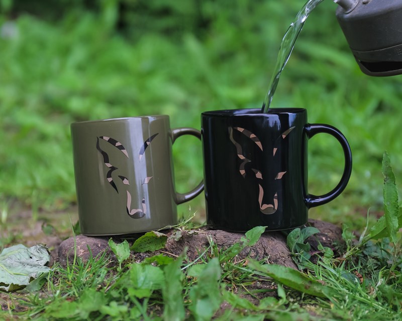 Fox Hrnek Black And Camo Head Ceramic Mug