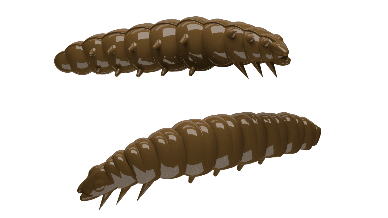Libra Lures Larva 45 - Brown (Cheese) /8 ks