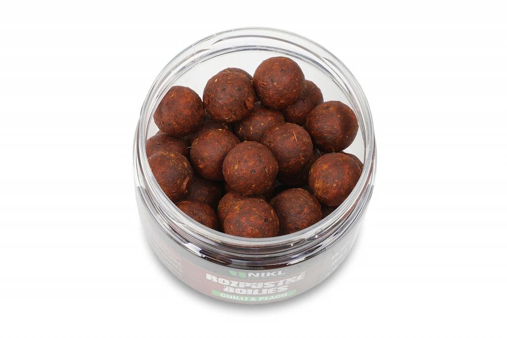 Nikl Rozpustné boilies Chilli & Peach 24mm/150g