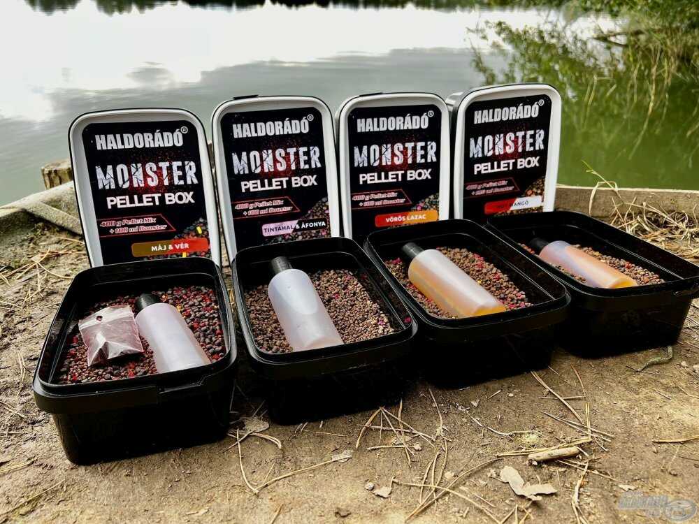 Haldorádó Monster Pellet Box Tuna & Bloodworm 400g+100ml