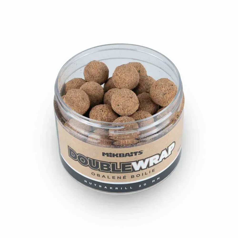 Mikbaits ManiaQ Double Wrap boilie NutraKRILL 24mm/500ml