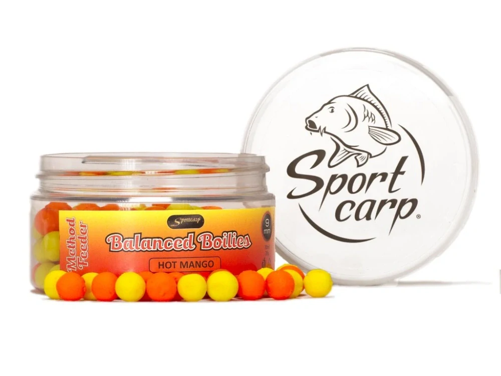 Sportcarp Method Feeder Balanced Boilies Hot Mango 9mm/70ml