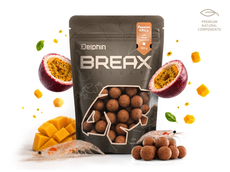 Delphin Boilies BreaX PassionKRILL Krill Mango 24mm/300g