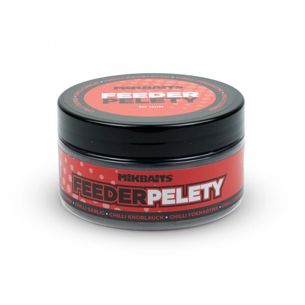 Mikbaits Feeder pelety Chilli Česnek 10mm 100ml