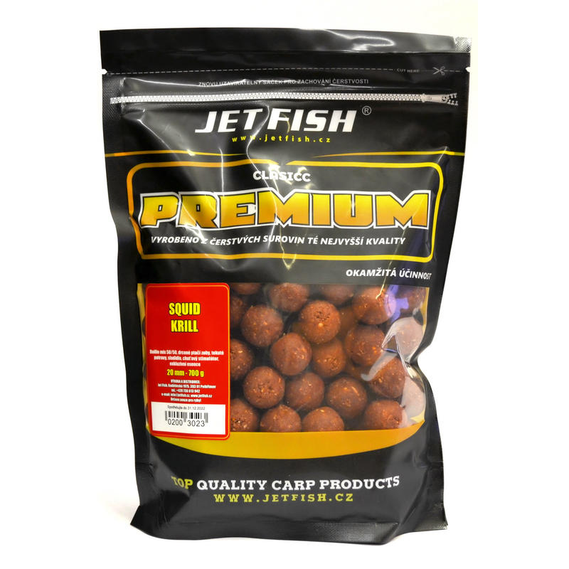 Jet Fish Premium Clasicc boilies Squid/Krill 20mm/700g