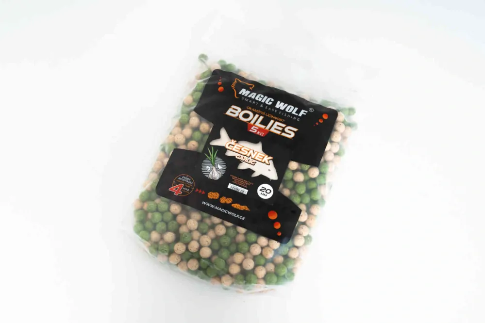 Magic Wolf Krmné Boilie Česnek 20mm/5kg