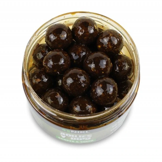 Nikl Boilies v dipu Scopex & Squid 24mm/250g
