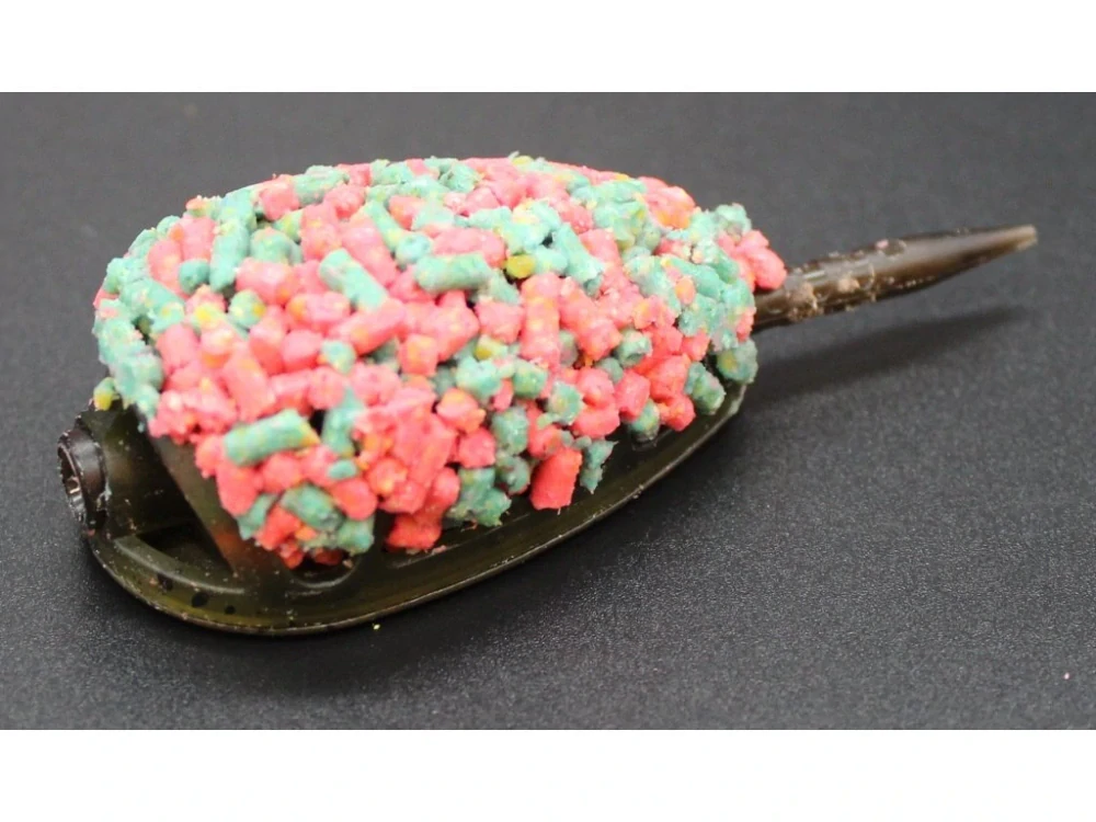 A Baits Fluo feeder peletky Kreveta Arašíd 2mm/1kg