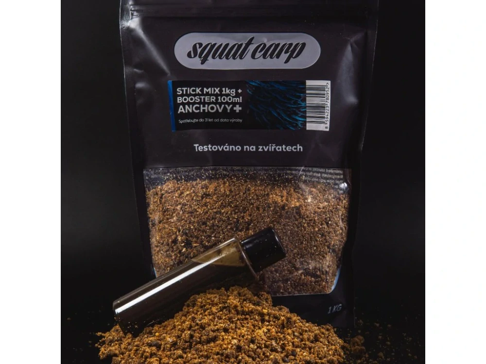 Squat Carp Stick mix Anchovy+ 1kg + booster 100ml