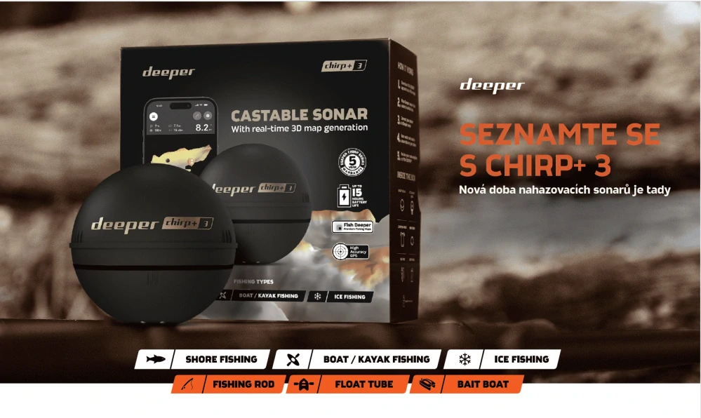 Deeper Nahazovací sonar Chirp+ 3