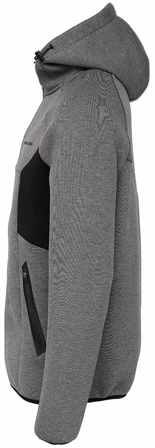 Savage Gear Mikina Tec Foam Zip Hoodie Dark Grey Melange