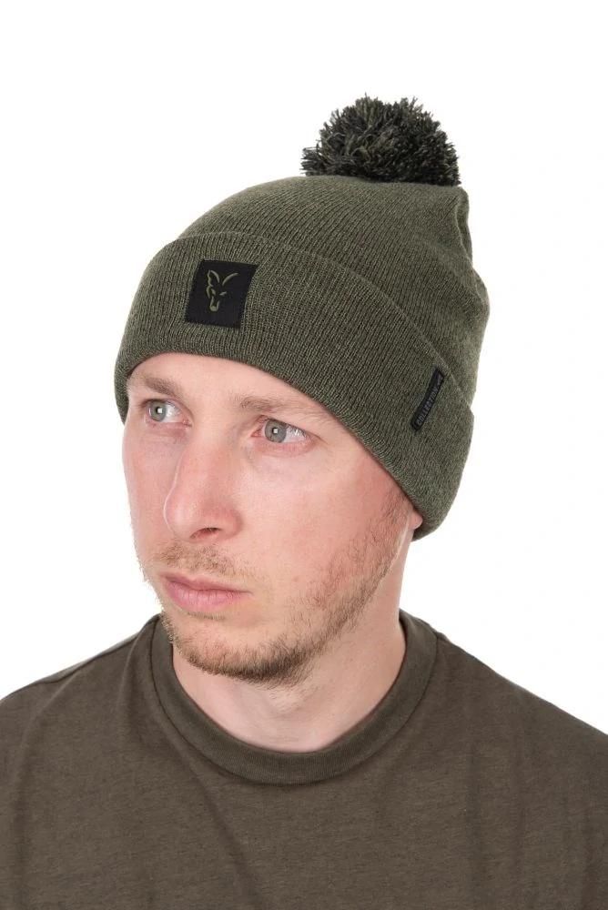 Fox Čepice Collection Bobble Hat Green Black