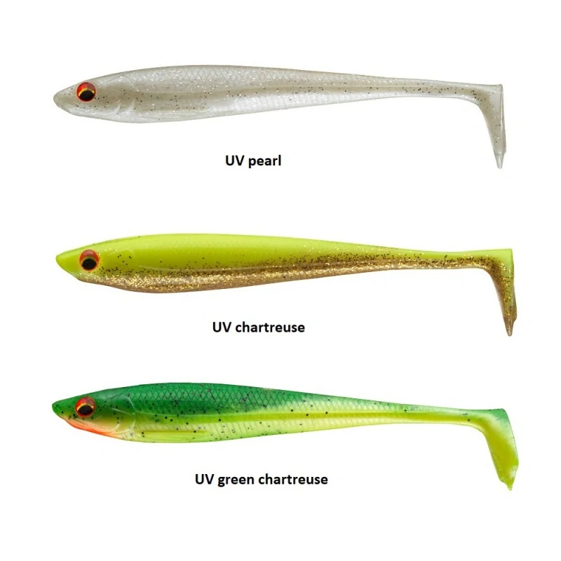 Daiwa Gumová nástraha Prorex DuckFin UV Mix 9cm/7 ks