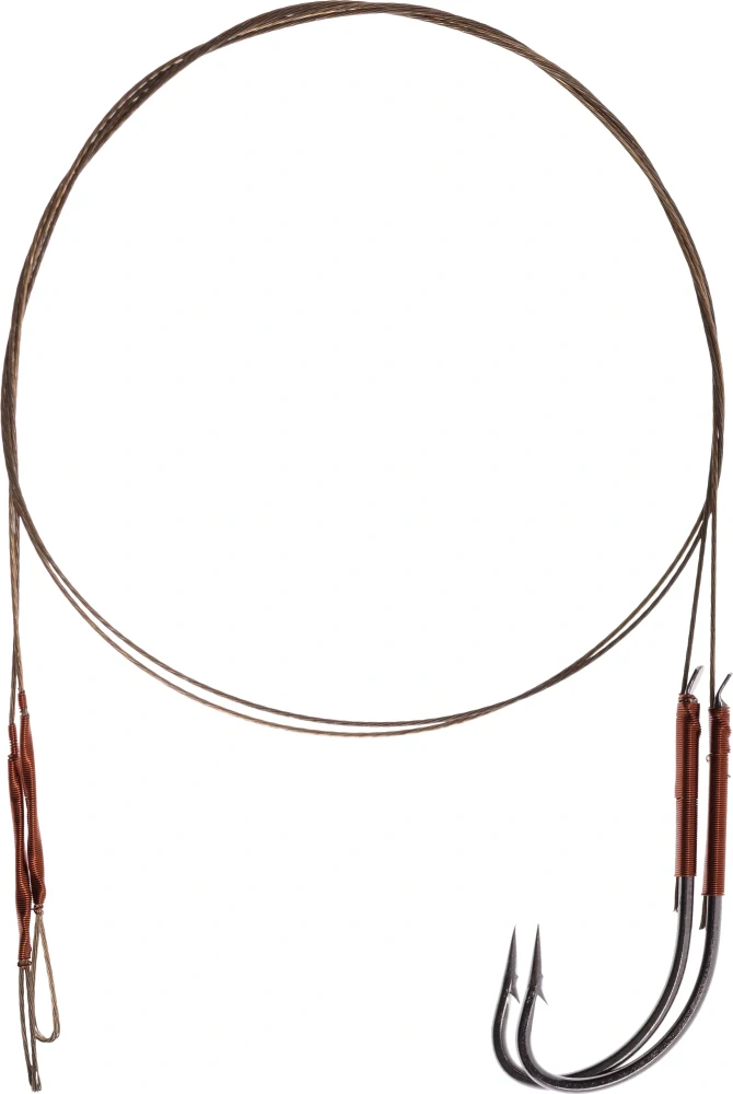 Mikado Hotový návazec X-Plode ocelové lanko s háčkem #1/0 30cm 10kg 2 ks