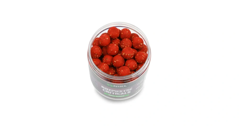 Nikl Rozpustné Criticals boilie Krill Berry 14mm/250ml