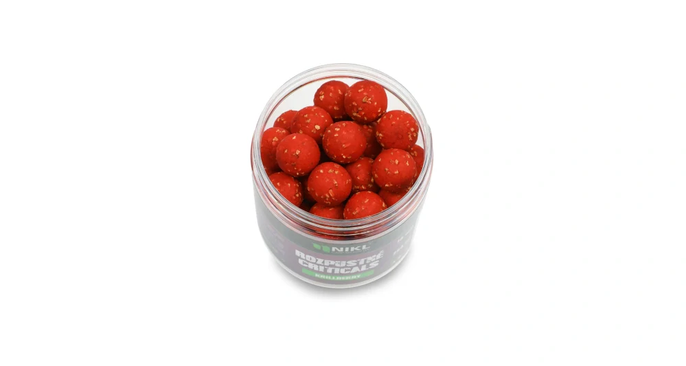 Nikl Rozpustné Criticals boilie Krill Berry 18mm/250ml