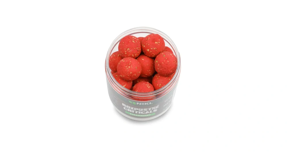 Nikl Rozpustné Criticals boilie Strawberry 24mm/250ml