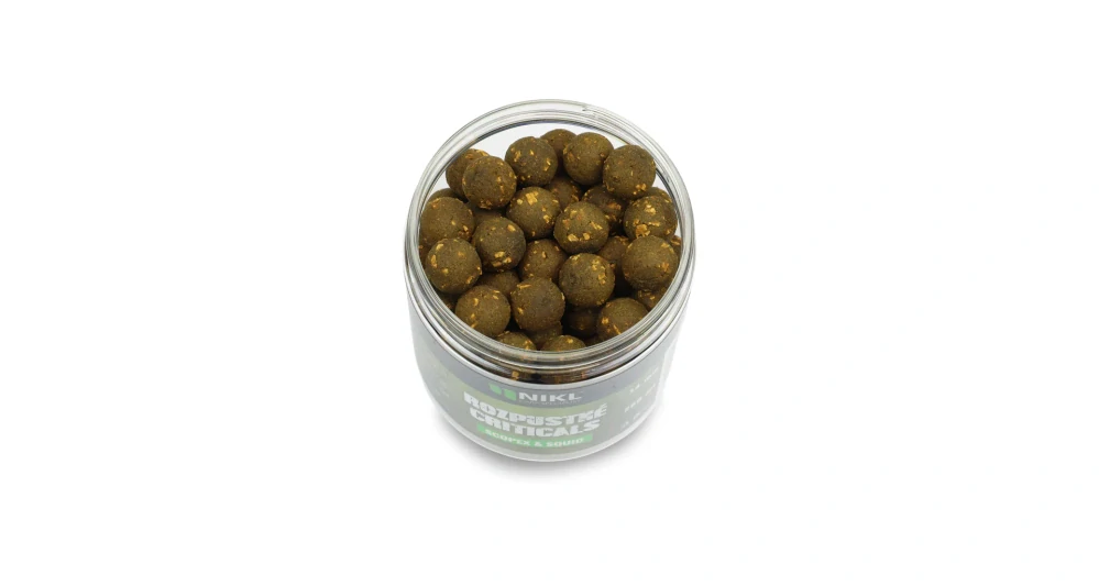 Nikl Rozpustné Criticals boilie Scopex & Squid 14mm/250ml