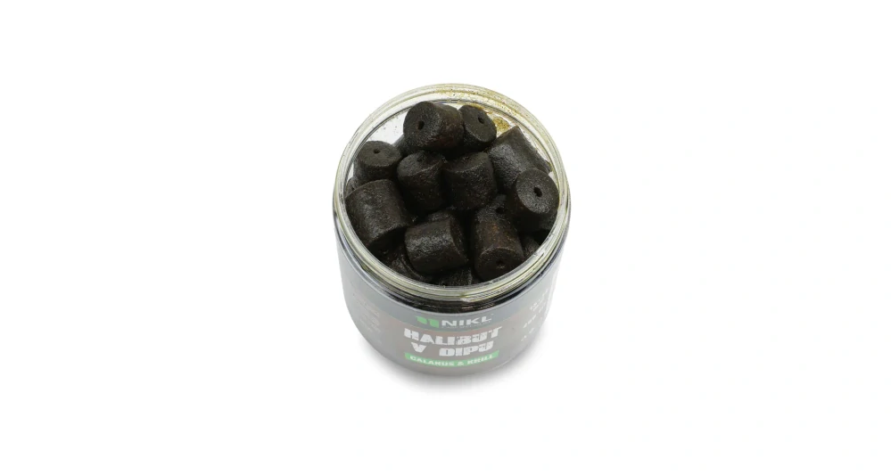 Nikl Black halibut pelety v dipu Calanus & Krill 15+20mm/250ml