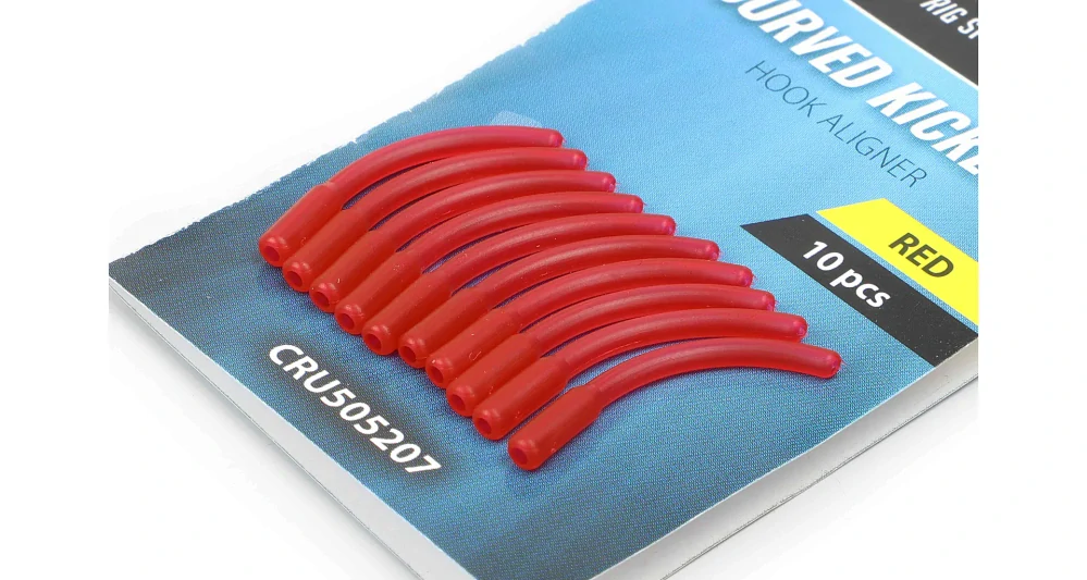 Carp´R´Us Rovnátko Curved Kickers Large Red /10 ks