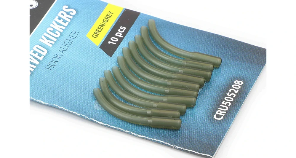 Carp´R´Us Rovnátko Curved Kickers Large Olive/Grey /10 ks