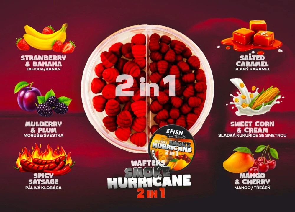 Zfish Wafters Smoke Huricane 2in1 Mulberry & Plum 8-10mm/30g