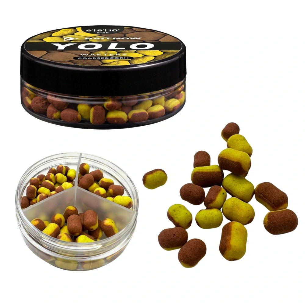 Baitnow Wafters Method Feeder Yolo Yellow & Bronze Coarse Corn 6-8-10mm/24g