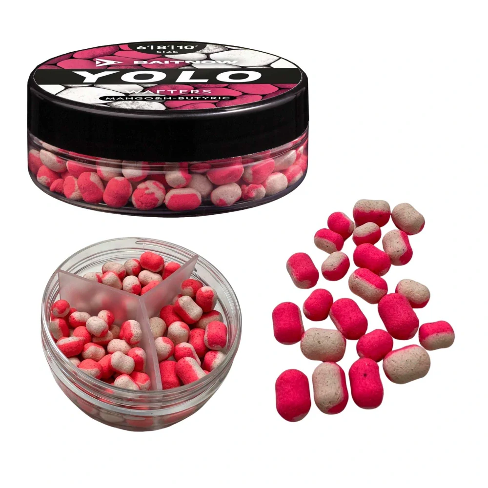 Baitnow Wafters Method Feeder Yolo White & Pink Mango N-Butyric 6-8-10mm/24g