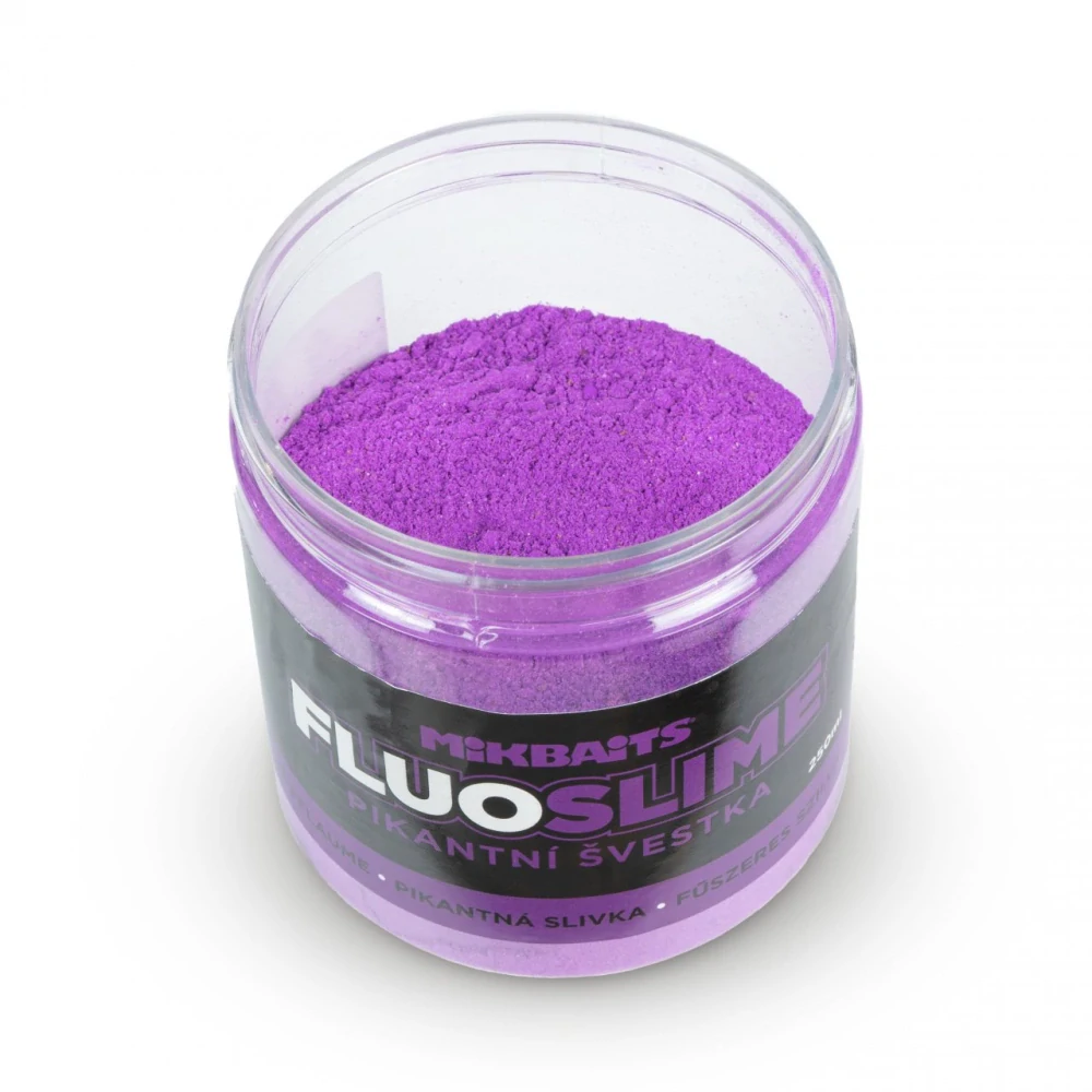 Mikbaits Fluo slime obalovací Pikantní Švestka 100g