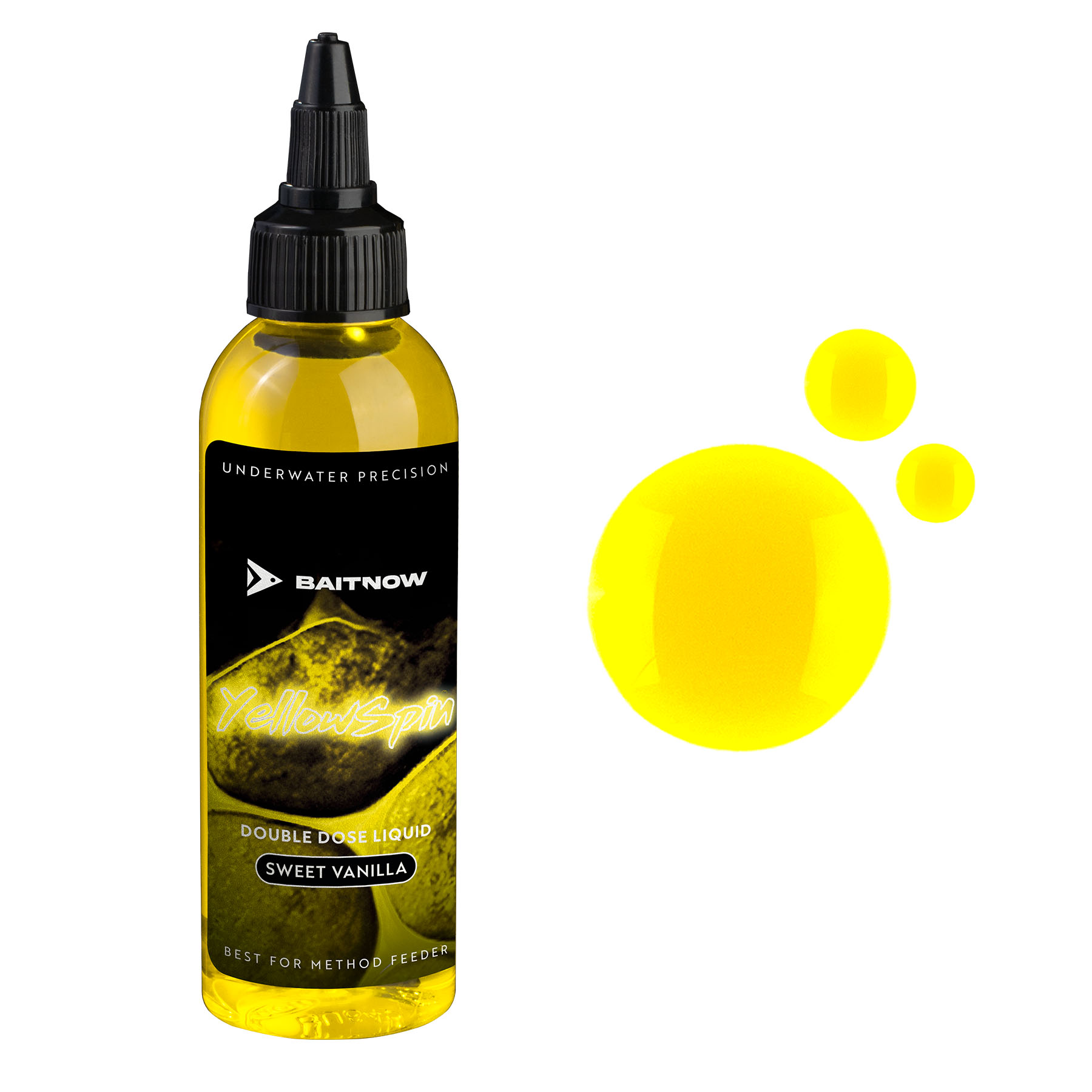 Baitnow Liquid Method Feeder Double Dose Yellow Spin 100ml