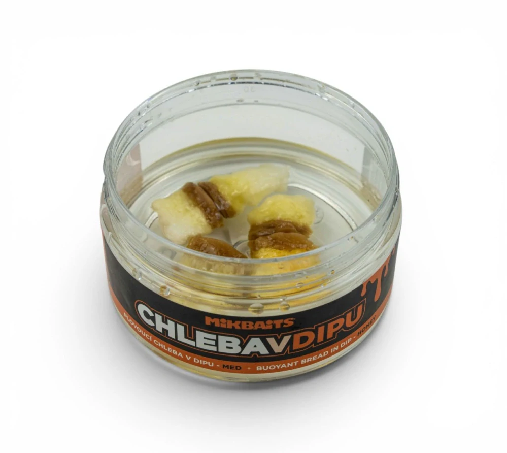 Mikbaits Plovoucí chleba v dipu Med 6 ks