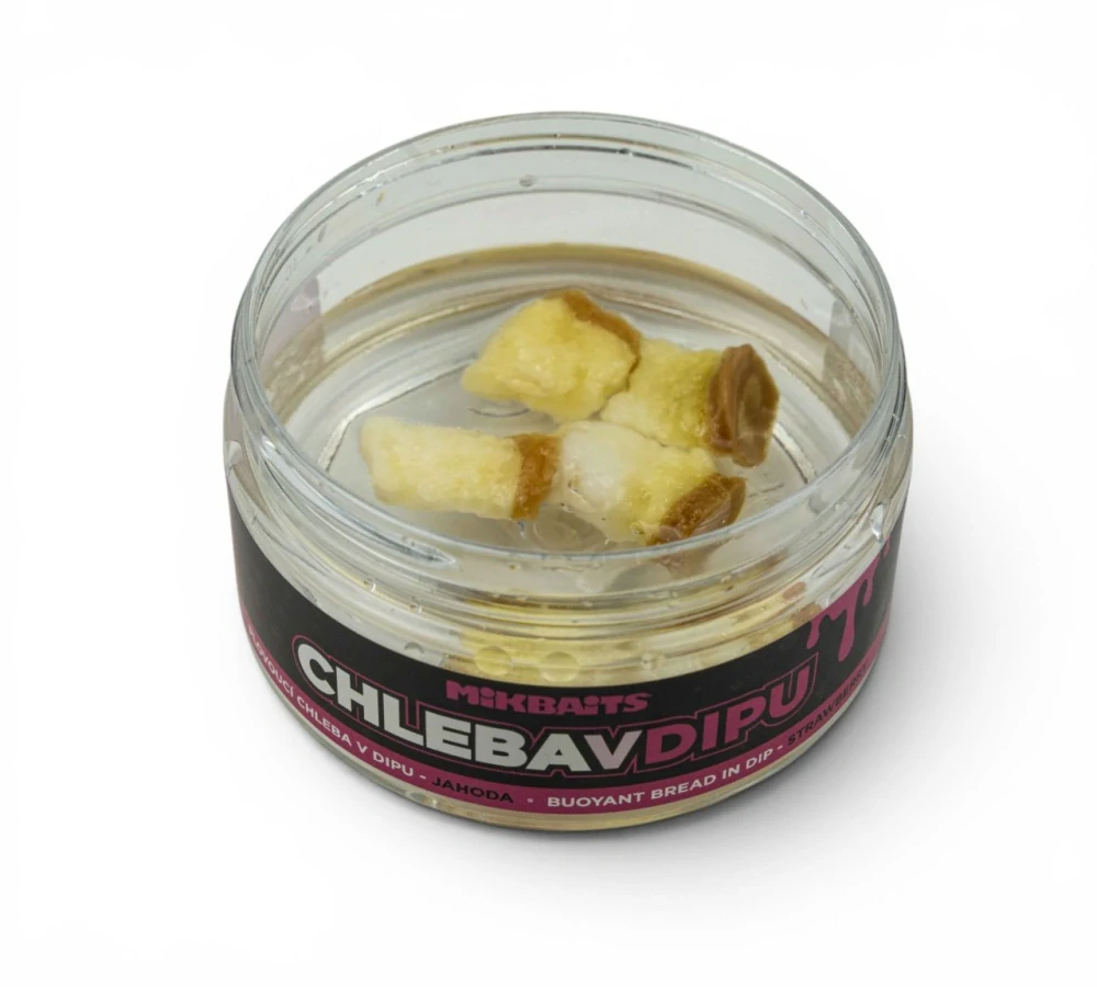 Mikbaits Plovoucí chleba v dipu Jahoda 6 ks