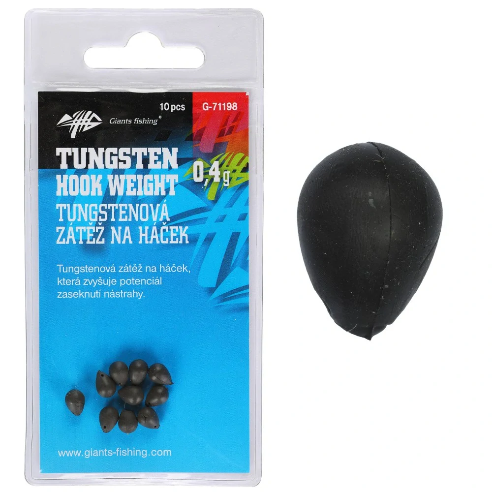 Giants fishing Zátěž na háček Tungsten Hook weight 0,4g/10 ks