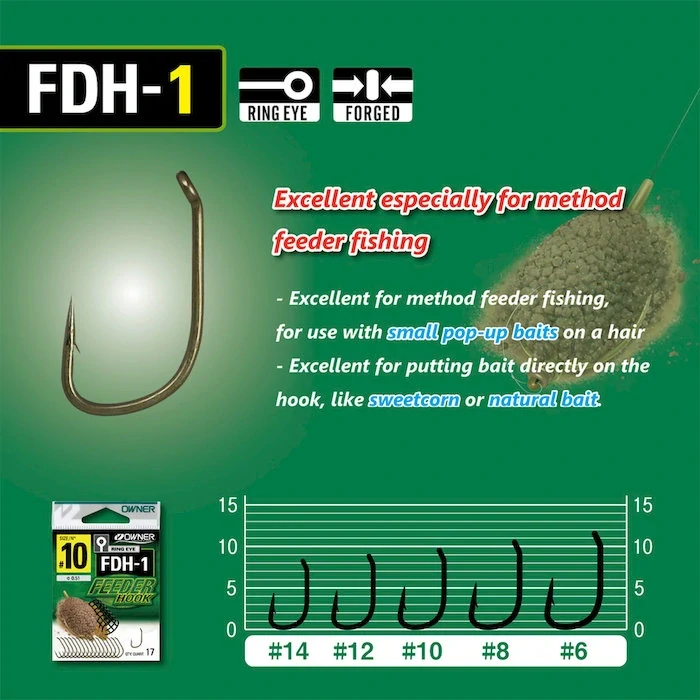 Owner Háčky FDH-1 w/EYE #8 /16 ks