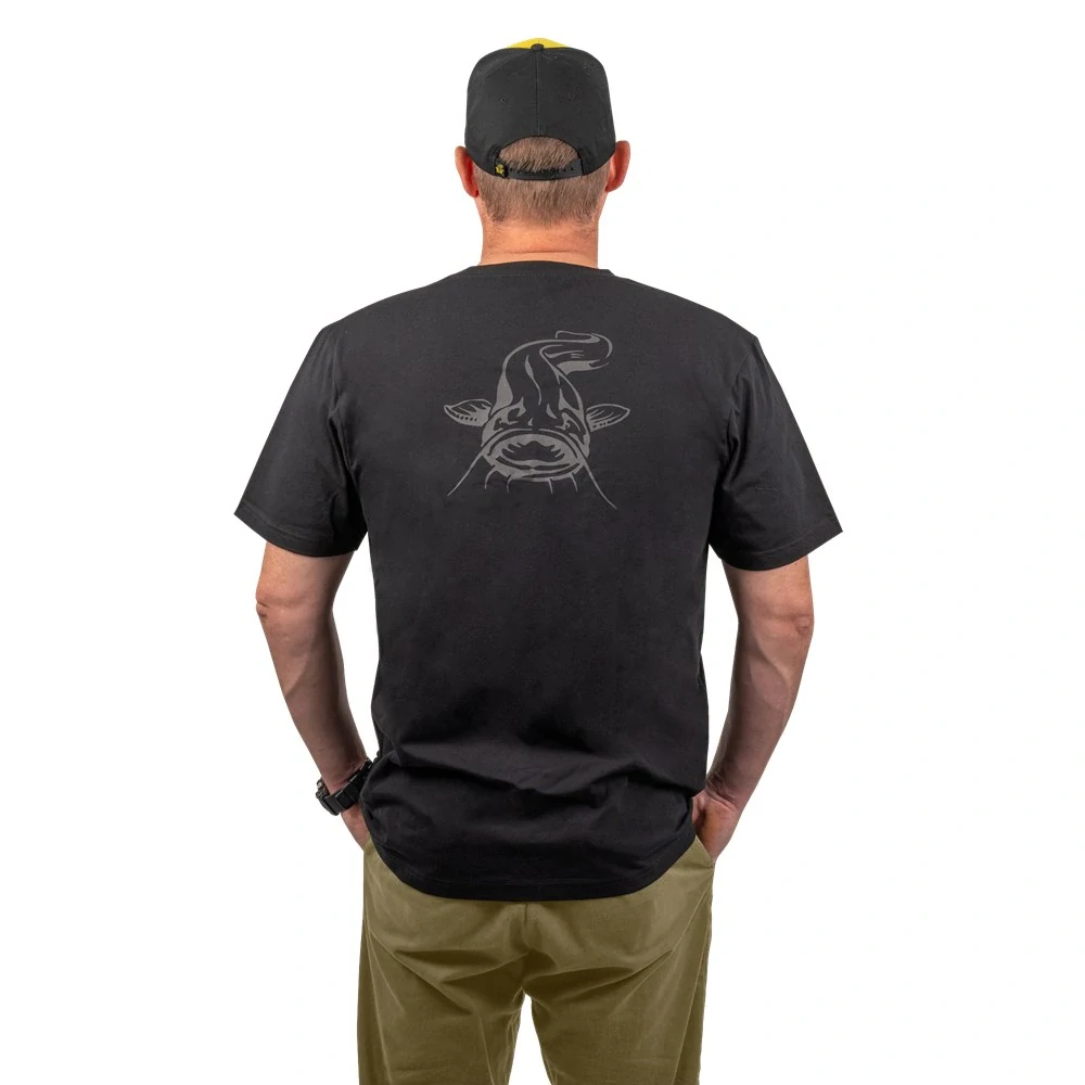 Black Cat Tričko Logo Black T-Shirt vel. XXL
