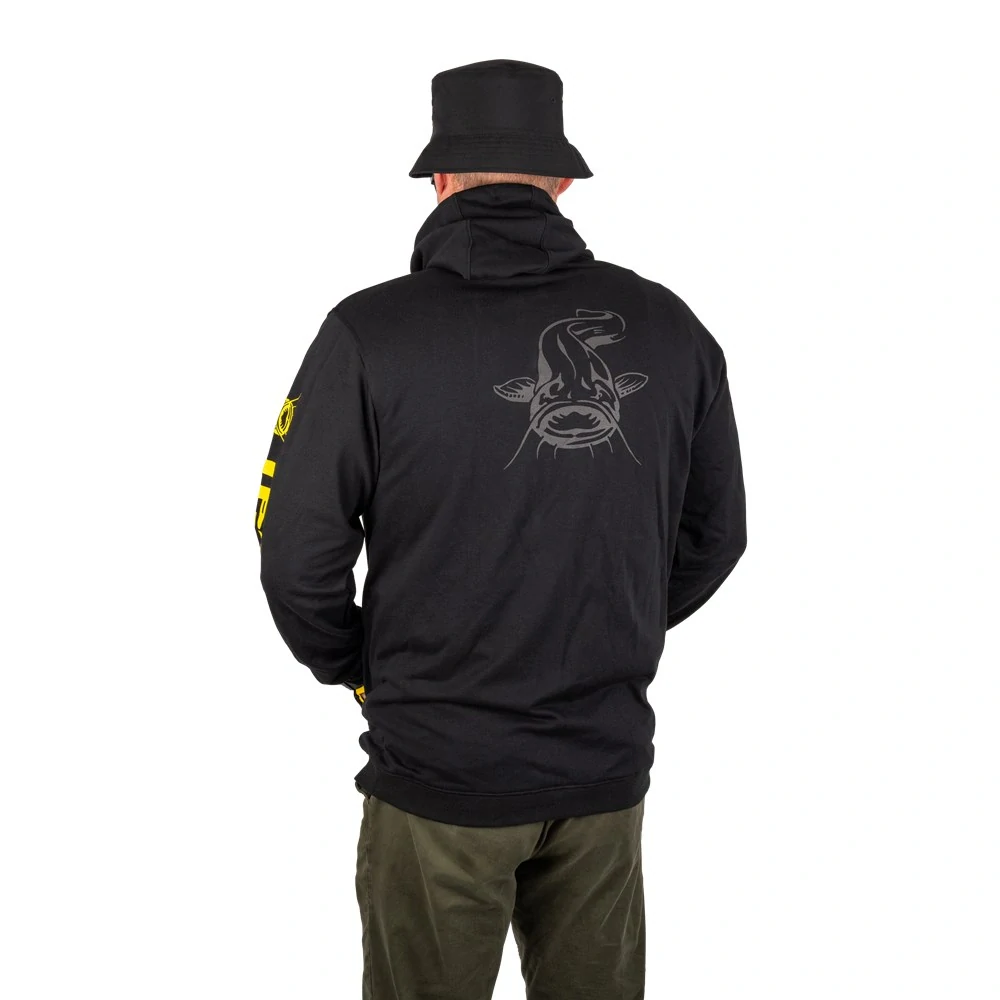 Black Cat Mikina Black Zipped Hoody vel. L