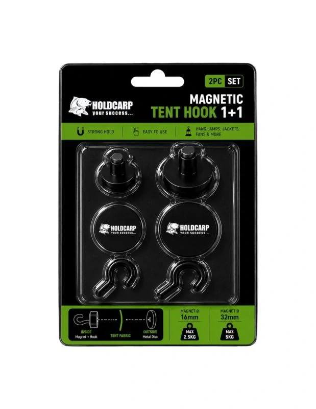 Holdcarp Magnetické Háčky Magnetic Tent Hook 1+1