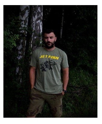 Jet Fish Tričko Olivové