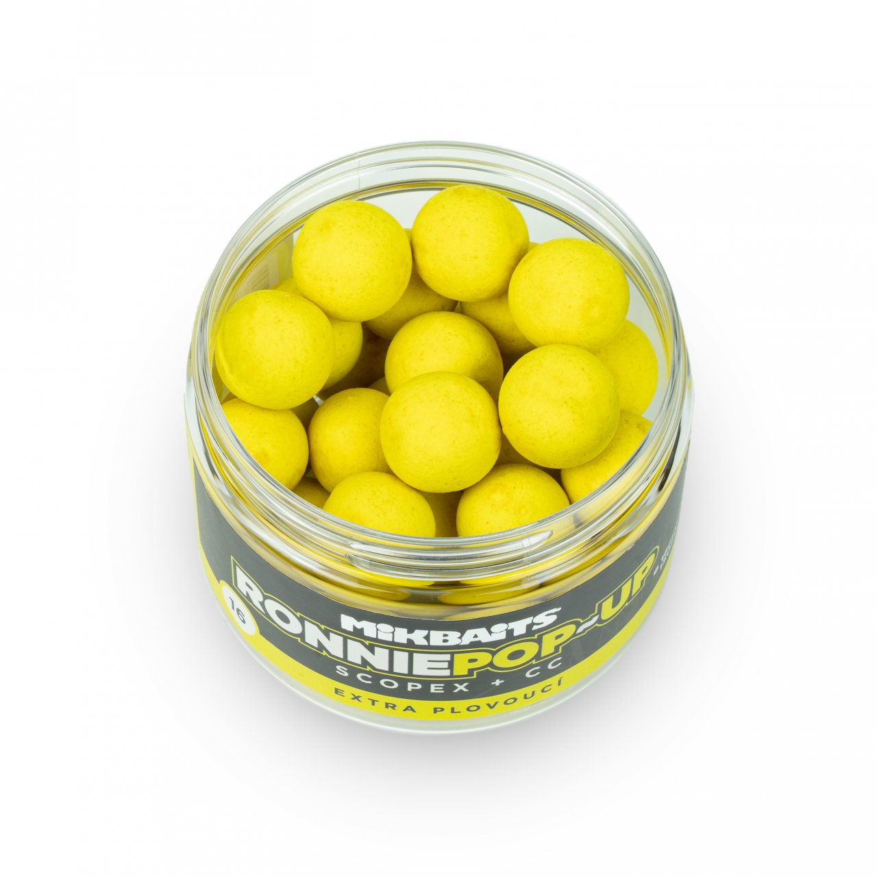 Mikbaits Ronnie pop-up boilie Scopex + CC 14mm/150ml