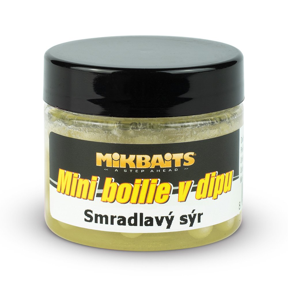 Mikbaits Mini boilie v dipu Smradlavý sýr 50ml