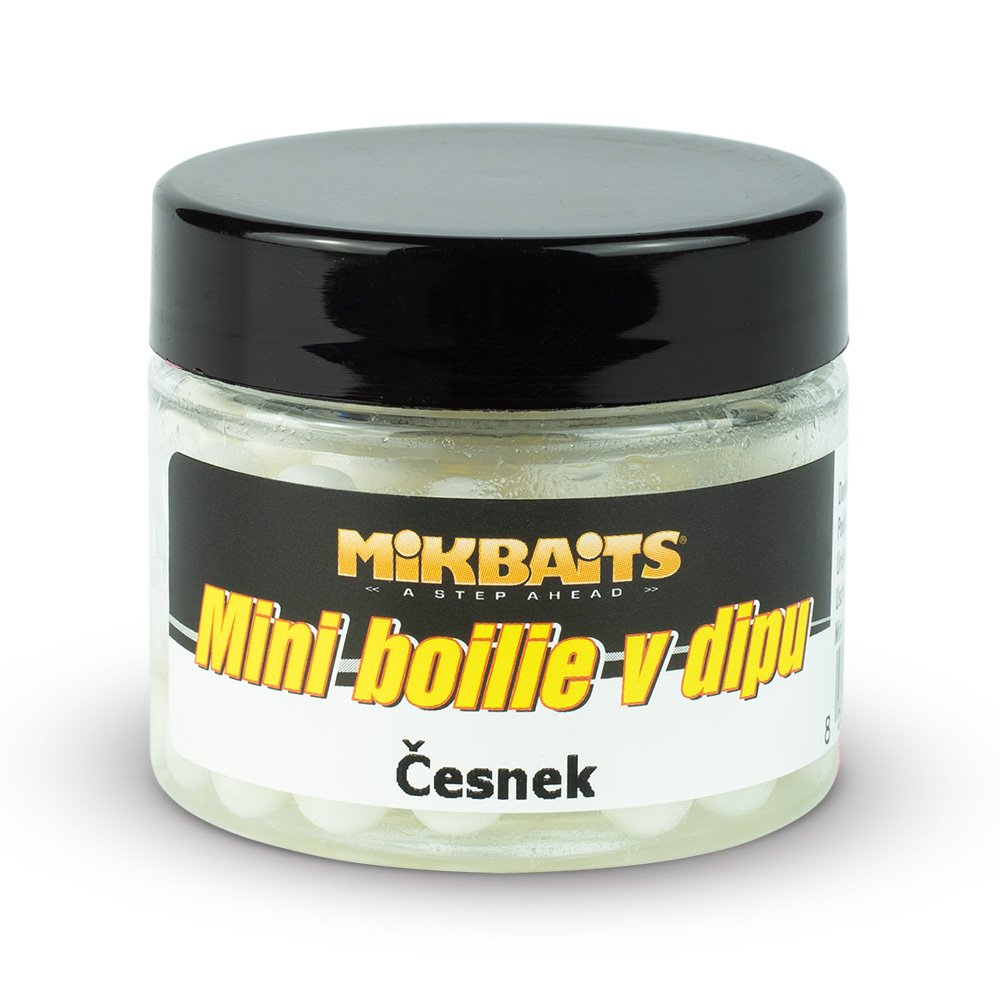 Mikbaits Mini boilie v dipu Česnek 50ml