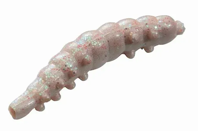Berkley Gumová nástraha PowerBait Honey worm Natural/Gliter 2,5cm/55 ks