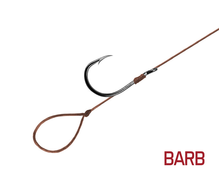 Delphin Feederový návazec Proxi 8 Loop 8cm/0,10mm/BARB #8/6 ks