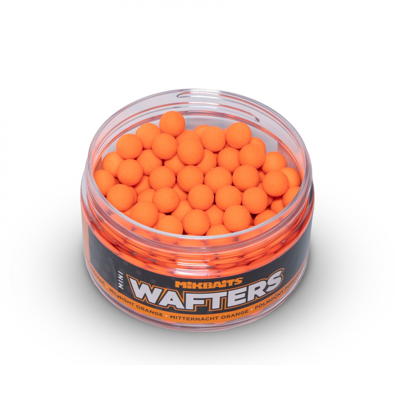 Mikbaits Vyvážené boilie Mini Wafters Půlnoční pomeranč 8mm/100ml
