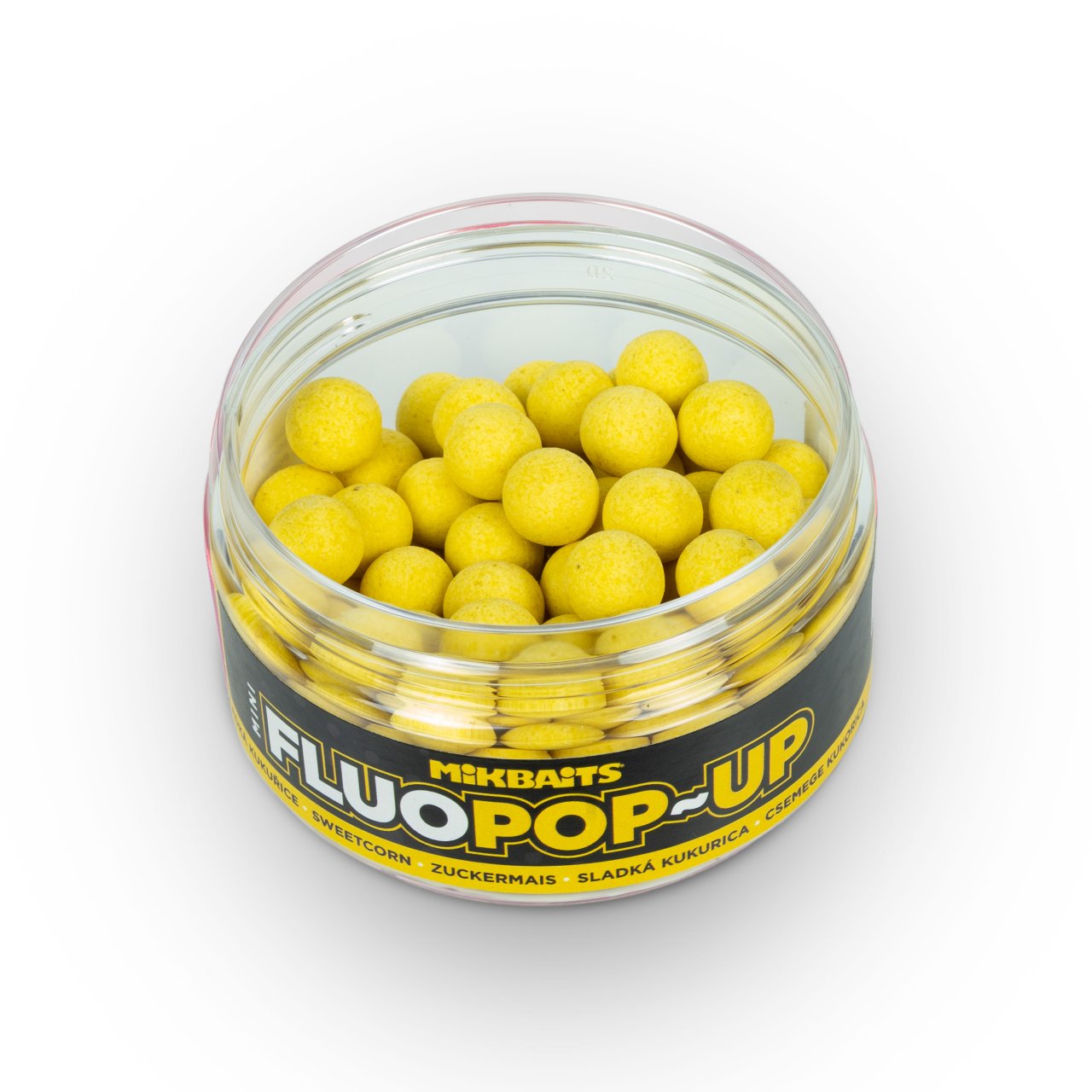 Mikbaits Mini Plovoucí boilie fluo Sladká kukuřice 10mm/100ml