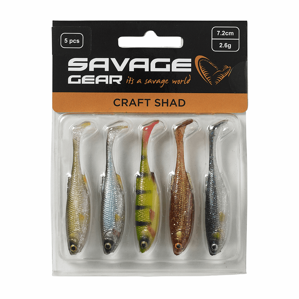 Savage Gear Gumová Nástraha Craft Shad Clear Water Mix 5 ks