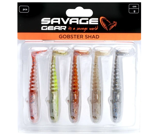 Savage Gear Gumová Nástraha Gobster Shad Clear Water Mix 5 ks